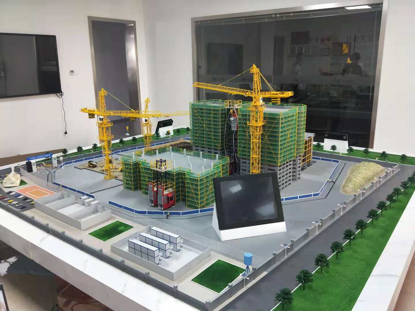 香格里拉市建筑施工场景模型
